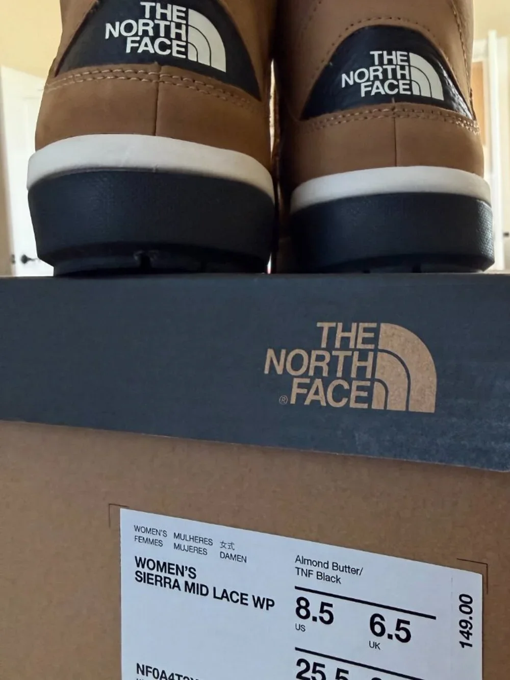 The North Face Sierra Mid Lace Waterproof Women’s Boots Brown Size 8.5